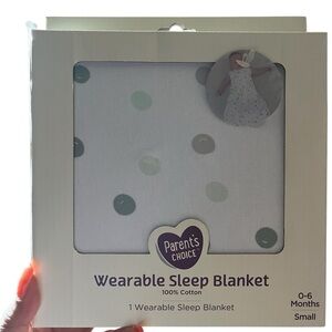 Parent's Choice Polka Dot Wearable Sleep Blanket